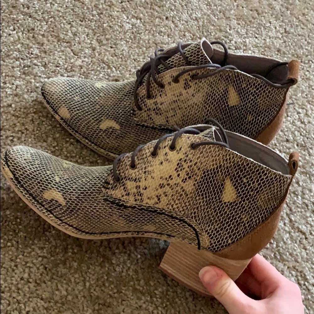 Faryl Robin “Vinny” Snakeskin Booties